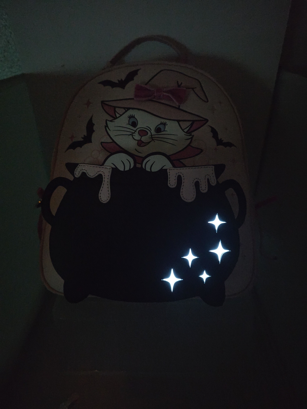 Disney The Aristocats Marie Witch Light Up Mini Backpack NWT - Picture 2 of 7